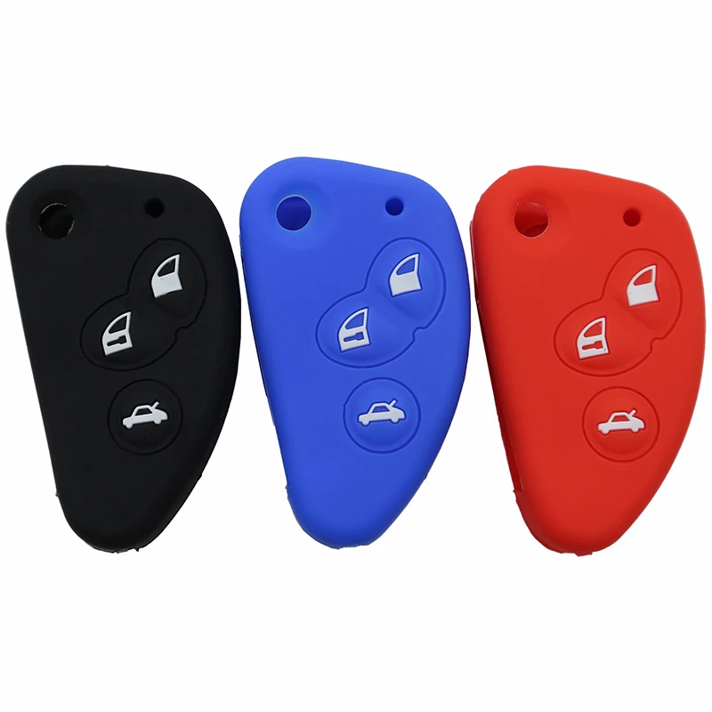 

Flip Fob folding Remote Silicon Key Cover For Alfa romeo 147 166 156 JTD TS GT Remote fob Case 3 Button
