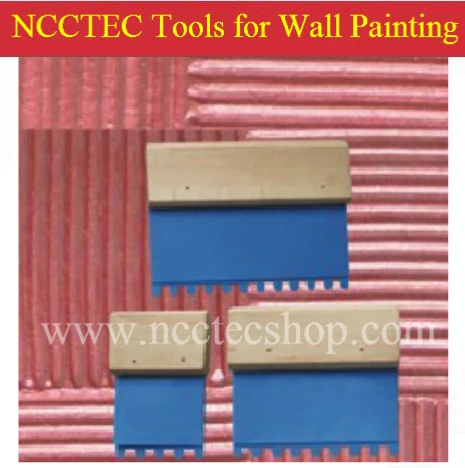 

A package of 3 pcs wall painting Round-tooth comb | Round teeth scraper for wall paint | including 2''-50mm, 4''-100mm and 5''