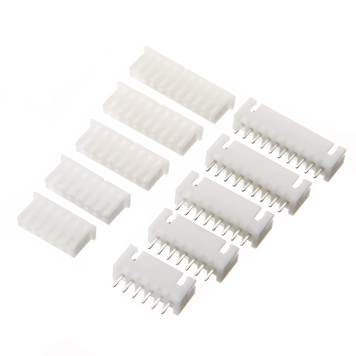 25 Set JST-XH 6-10 Pin Wire Terminal Pin Terminal Housing PCB Header Wire Connectors 2.54mm AWG#24-#32