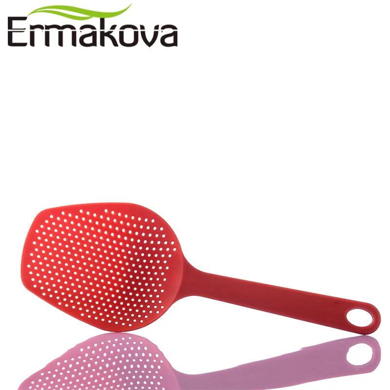 ERMAKOVA Еда Класс нейлоновое сито шумовка термостойкого кухонная лопатка лапша