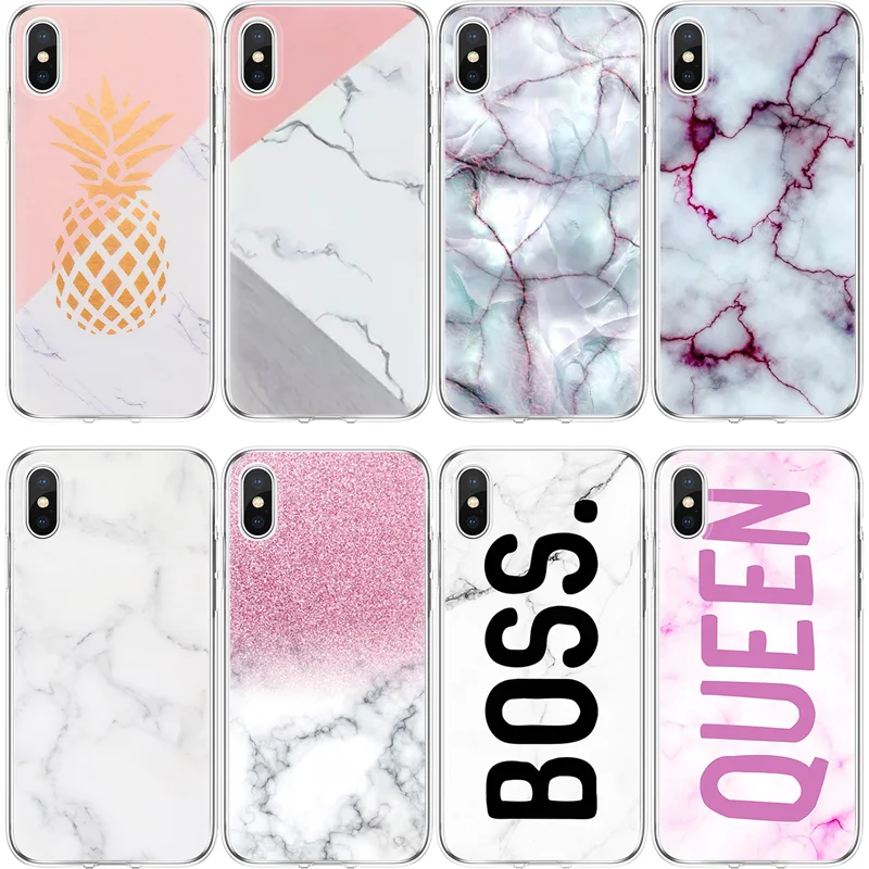 Мраморный чехол для iPhone 11 Pro X XR XS Max 5 5S SE 6 6S 7 8 Plus Huawei P20 P30 Mate 10 20 30 Lite P Smart 2019 из