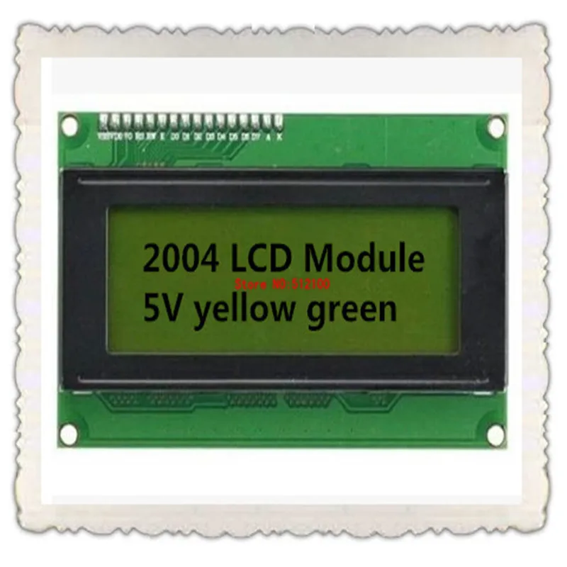 10 шт 20X4 LCD2004 LCD 2004A 2004 модуль 5V желто-зеленый экран | Электронные компоненты и
