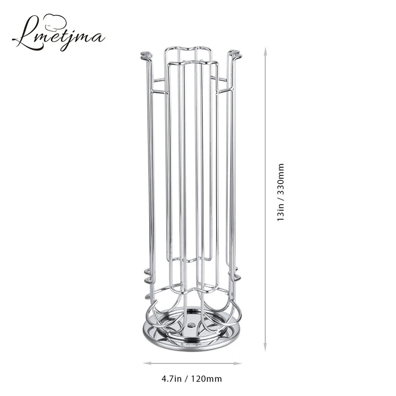 LMETJMA 360 градусов вращение 24 combinacapsule Кофе капсулы держатель Нержавеющая сталь Кофе стойка для капсул кофейная капсула стеллаж для хранения