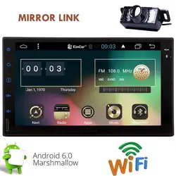 2Din Android 6.0 Автомобильный GPS стерео 7 ''Multi-Сенсорный экран автомобиля Радио получателя в тире головное устройство Поддержка Wi-Fi/ mirrorLink