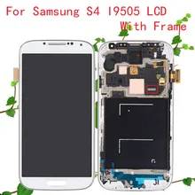 New S4 i9505 LCD for Samsung Galaxy S4 LCD Display Touch Screen Digitizer i9505 Frame Assembly Replacement Free Shipping