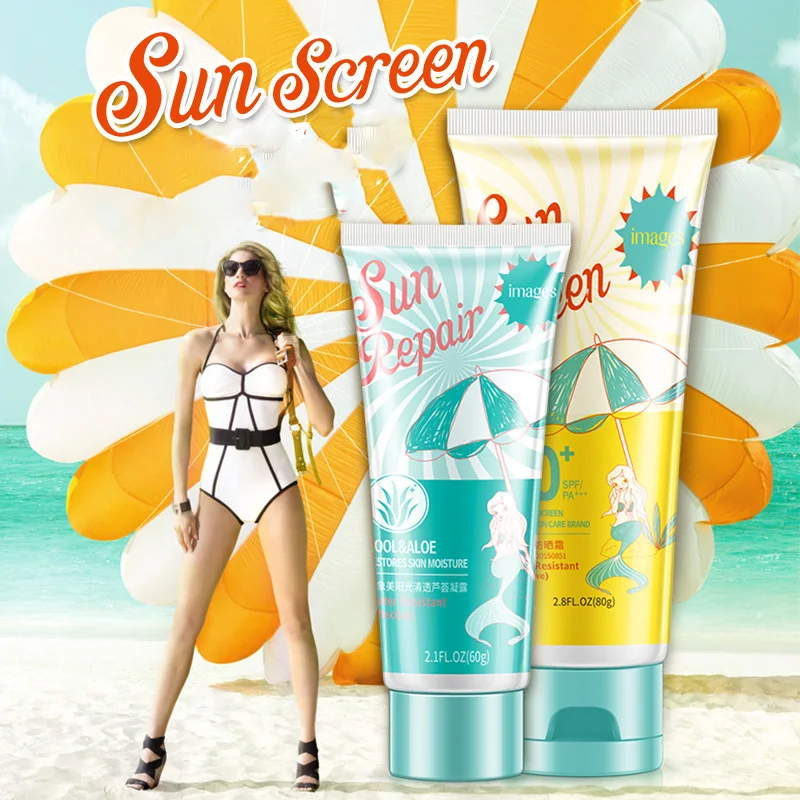 

Sunscreen Cream Sun Protection Face Cream Protector Whitening Body Skin Protect Sunblock Lotion Face Care Prevents Skin Damage