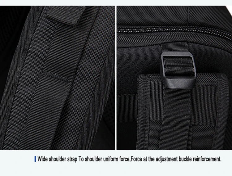 OZUKO Men's Backpack USB 17.3Inch Laptop Backpack School bag Large Capacity Travel Backpack Multi-functional Casual Male Mochila