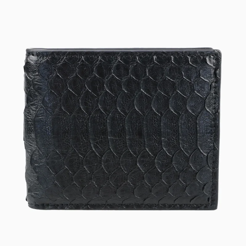 

100% Real Exotic Snake Python Skin Wallet Women Short Genuine Python Leather Wallet Luxury Mixed Color Male Purses Money Clip