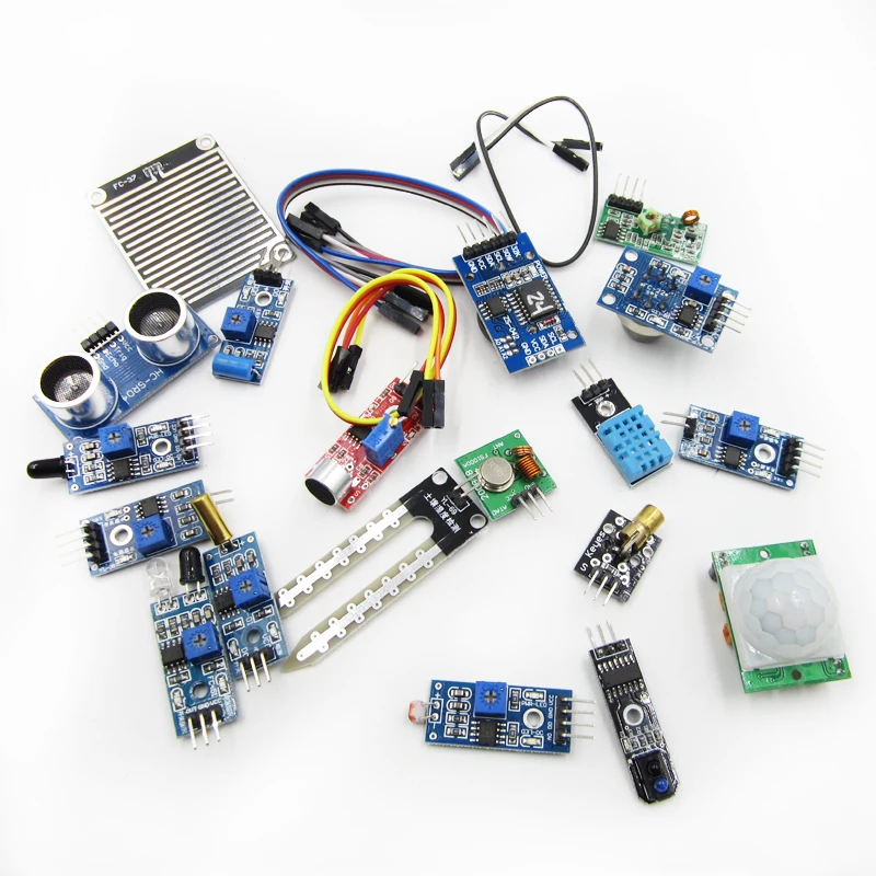 HX17E007 16 kinds of Raspberry Pi 3 2 Sensor Module Package 16 in 1 Sensor Kits for Arduino UNO R3 with Retail Box Case(4)