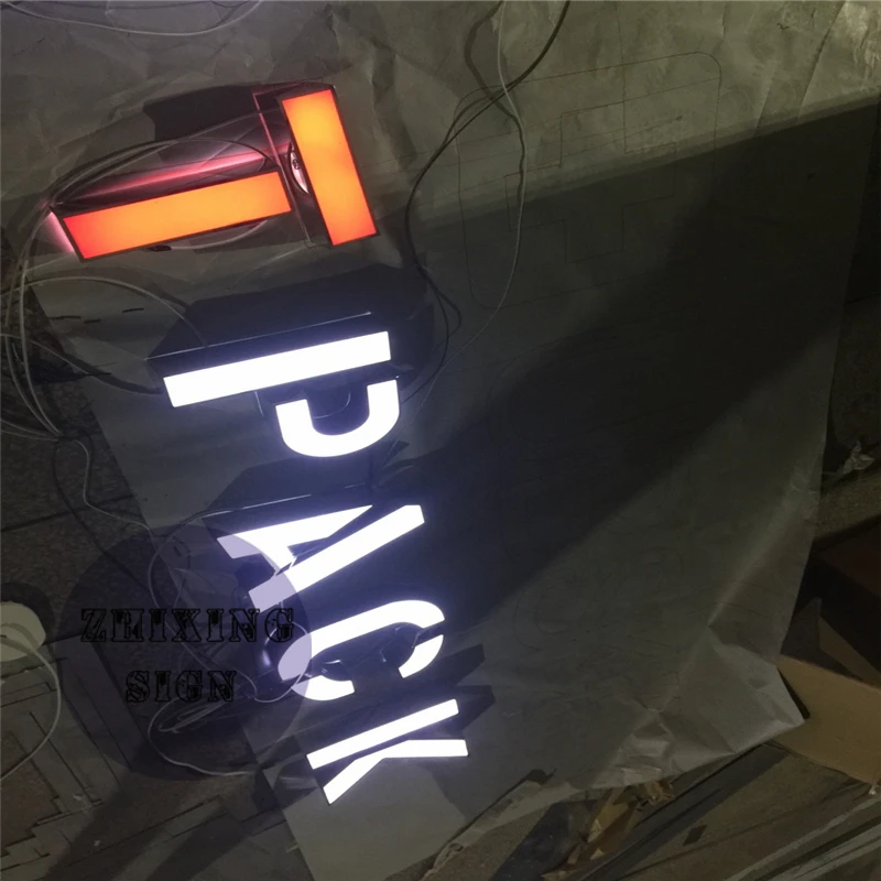 Фабричный выход на заказ наружная реклама передняя крышка акриловые светодиодные вывески буквы