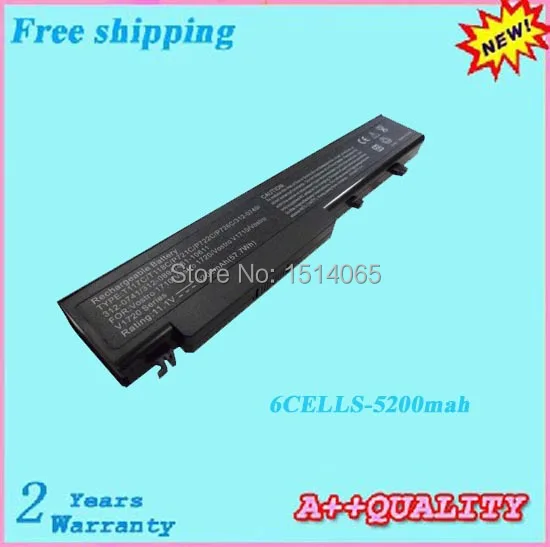 

5200mah 0G278C 0G279C 0G280C 0G282C 0P721C 0P722C 0T117C Laptop battery For DELL Vostro 1710