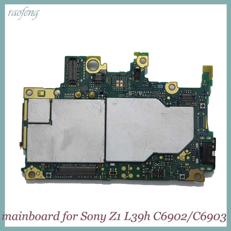 

Raofeng high quality for Sony Xperia Z1 L39h C6902/C6903 Motherboard unlocked Disassembled mainboard with chips Logic Boards