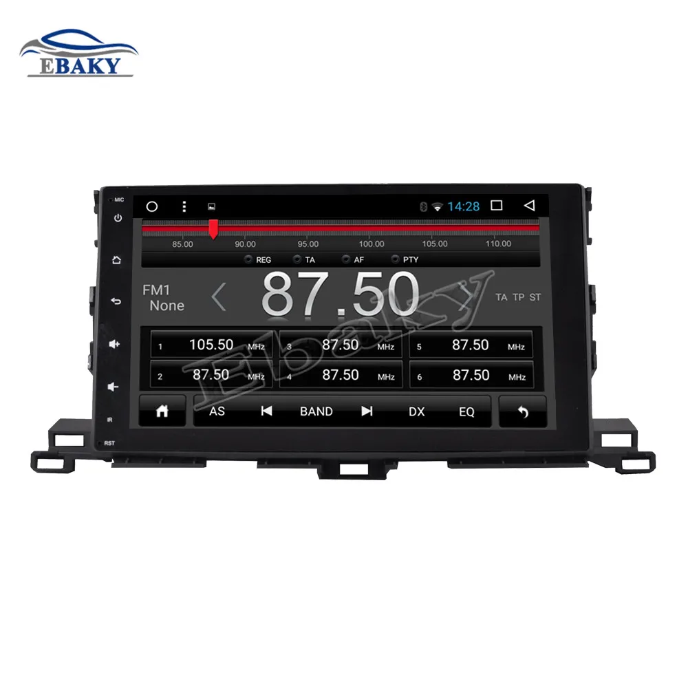 Top NaviTopia 10.1inch 1GB/2GB RAM Quad Core/Octa Core Android 7.1/8.1 Car DVD Radio for Toyota Highlander 2015 with GPS/maps 15