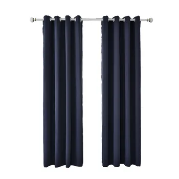 

2pc Navy solid color Voile Curtain insulation curtain Nordic style curtain Strong shade insulation curtain High quality шторы