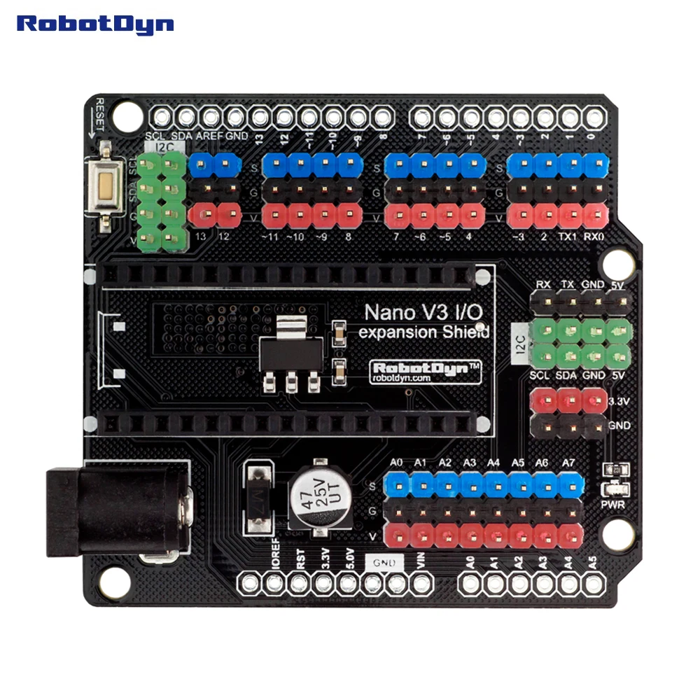 Нано I/O щит расширения, для Arduino нано V3 распиновка.(В сборе