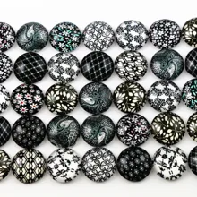 50 шт./лот 12 мм фото Стеклянные Кабошоны разных сортов кабошоны ручной работы для браслетов, сережек, ожерелий основы настройки(G2-06