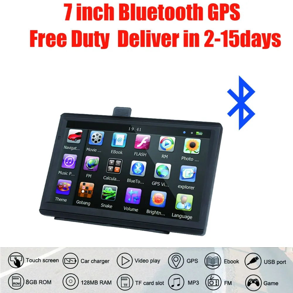 Ориана 7 дюймов HD Автомобильный GPS навигатор FM Bluetooth AVIN Navitel 2018 последняя