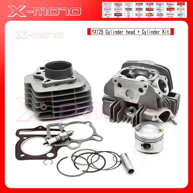 Полный комплект поршневых головок цилиндра двигателя для YX125 125cc|piston kit|cylinder piston