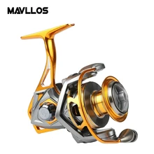 Mavllos металлическая Рыболовная катушка для соленой воды, спиннинговая катушка 2500-5000, модель 10BB, соотношение Скорости 5,2: 1, водонепроницаемая рыболовная катушка для лодки, Максимальное сопротивление 20 кг