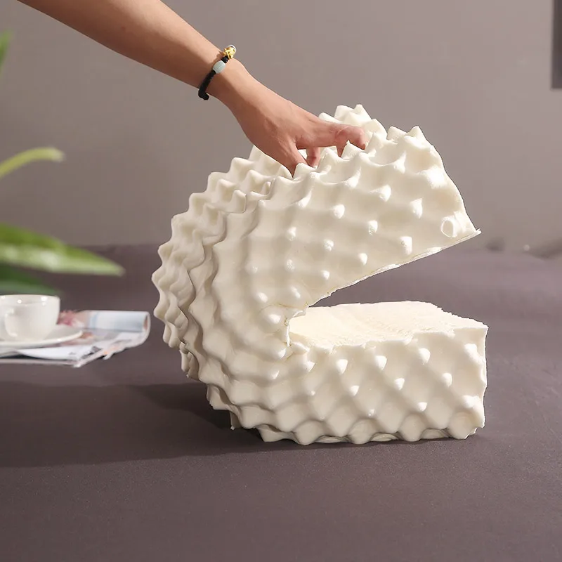 Natural Latex Pillow Massage Pillows Orthopedic Pillow Cervical Memory Pillow Healthy Sleeping Bedding 40x60cm 4