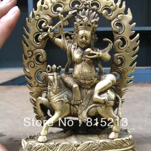 Bi0038 Коллекции Тибетский Будда Будда верховая лошадь удачи Будда бронзовая статуя