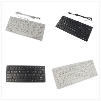 

Black (32/64bits) USB Slim Silent Wired Mini Keyboard Durable For Windows 8/7/Vista/XP/2000/OSX/Linux