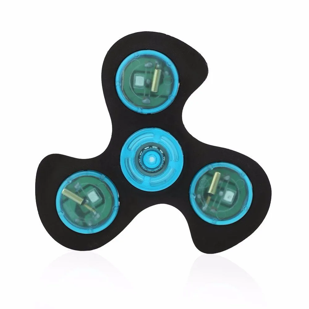 LED Light Fidget Spinner Hand Spinner ABS Plastic Tri Spinner Glow In Dark Hand Spinner Fidget Toys Autism ADHD Kids LED Light Fidget Spinner Hand Spinner ABS Plastic Tri Spinner Glow In Dark Hand Spinner Fidget Toys Autism ADHD Kids