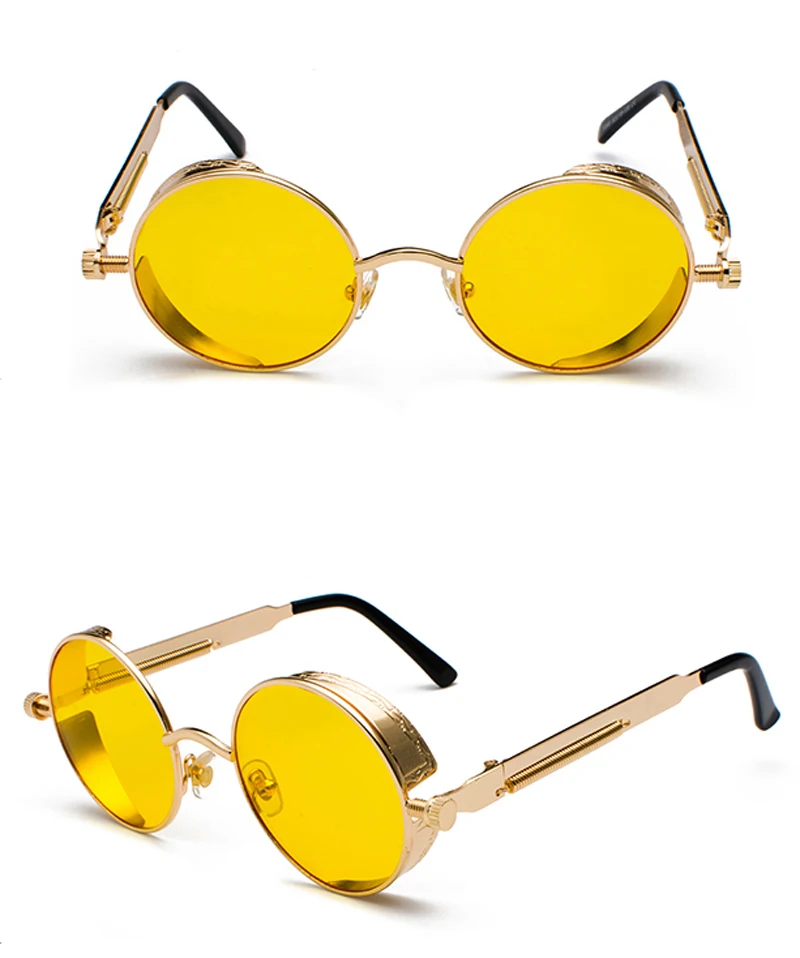 retro steampunk round sunglasses 9000156 details (7)