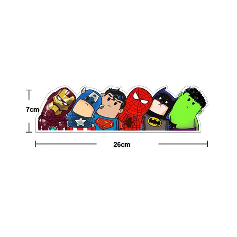 

lronman Batman Avengers Super Hero Cartoon Toys Cool Stickers For Kids&Children Luggage Notebook Laptop Sticker Car-Styling