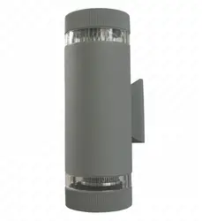 6 Вт светодиодный наружный настенный светильник E27 лампа-Сменная дверь в сад черный/серый отделка