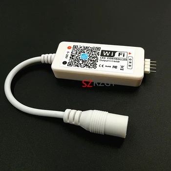 

Mini Wifi LED RGB RGBW Controller DC12V for RGB LED Strip light