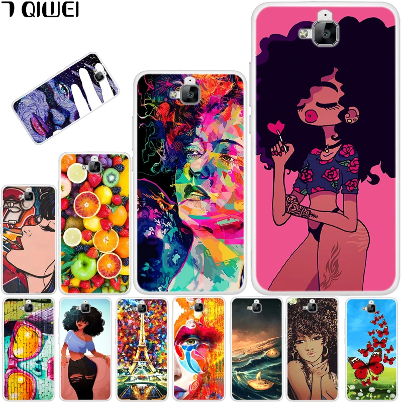 

5.0'' Russian For Huawei Honor 4C Pro Case Cover Soft TPU Silicone For Fundas Huawei Y6 Pro Case Cover Cool Girl 4 C Y 6 Para