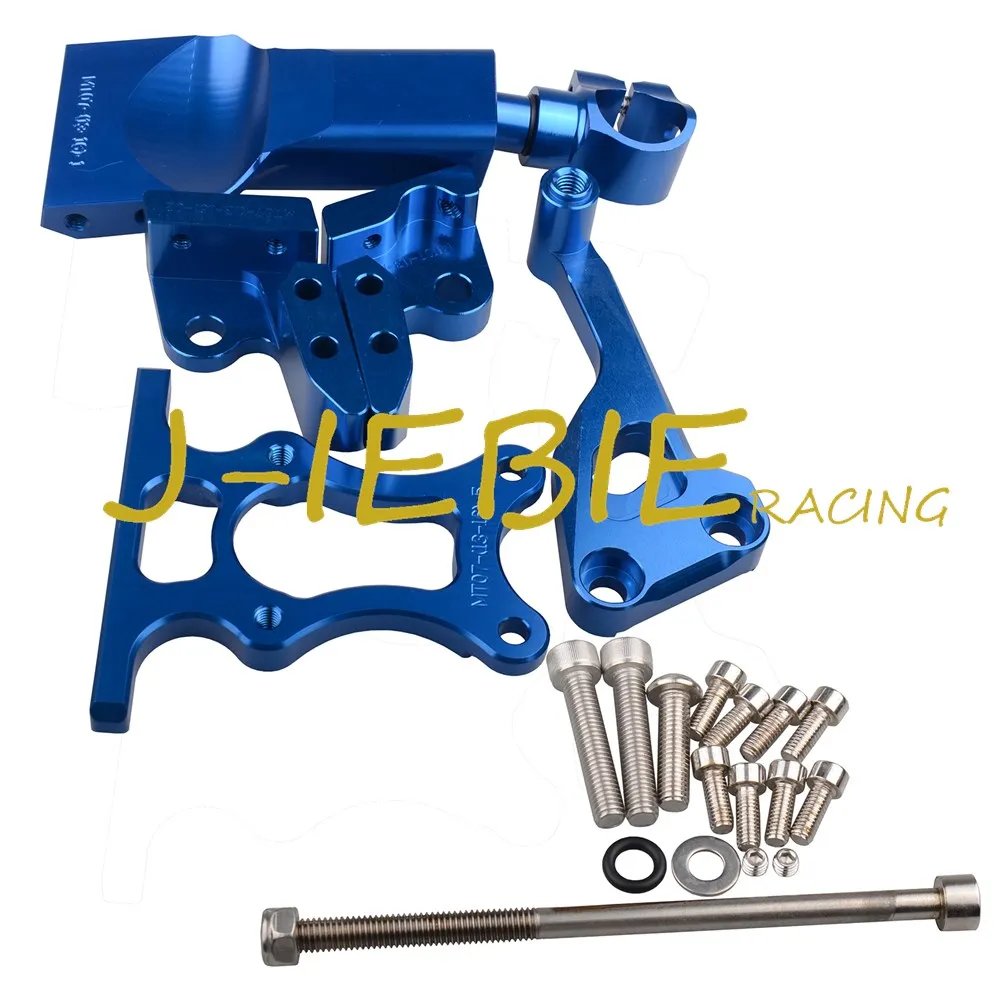 CNC Steering Damper Stabilizer Bracket Mounting For Yamaha MT07 FZ07