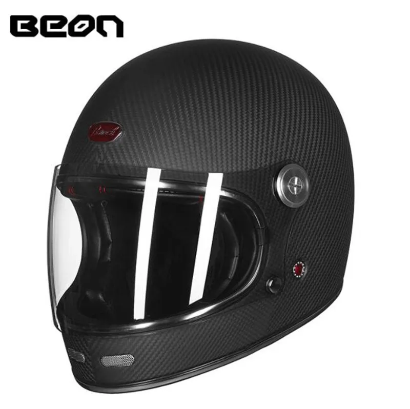 

BEON Full Face Carbon Fiber Motocross Motorcycle Helmet Men Women Full Cover Off-road Racing Moto Helmets