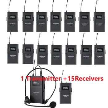 

100% Original Takstar WTG500/WTG-500 wireless tour guide system UHF wireless audio system 1 Transmitter+15 receivers
