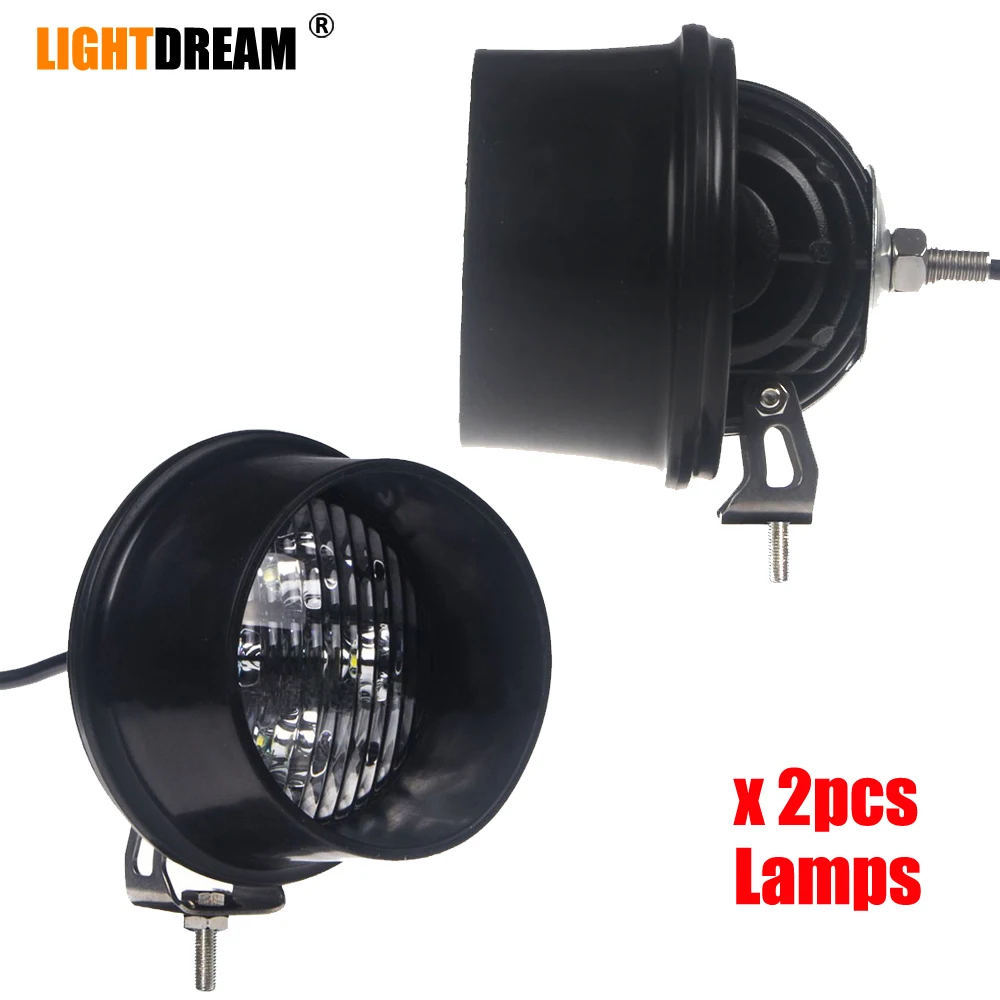 

LED Round Tractor Lights 40W For John Deere Rear Mount / Bottom Mount Brackets RE19080, AR85262,RE19079, AR85260 X2pcs