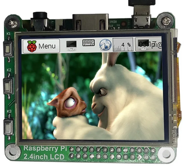 Raspberry Pi LCD 2 4 дюймовый сенсорный экран 48 МГц высокоскоростной ЖК дисплей smart than pi 3 5