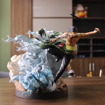 

23cm One Piece Hand Handmade Extreme Tiger Hunting Nirvana Sea Thief Hunter Three Blades Sauron Model