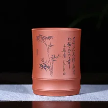 Исин фиолетовый песок кисточки горшок НЕОБРАБОТАННАЯ руда фиолетовый песчаный ручной нарисовать четыре сокровища исследования