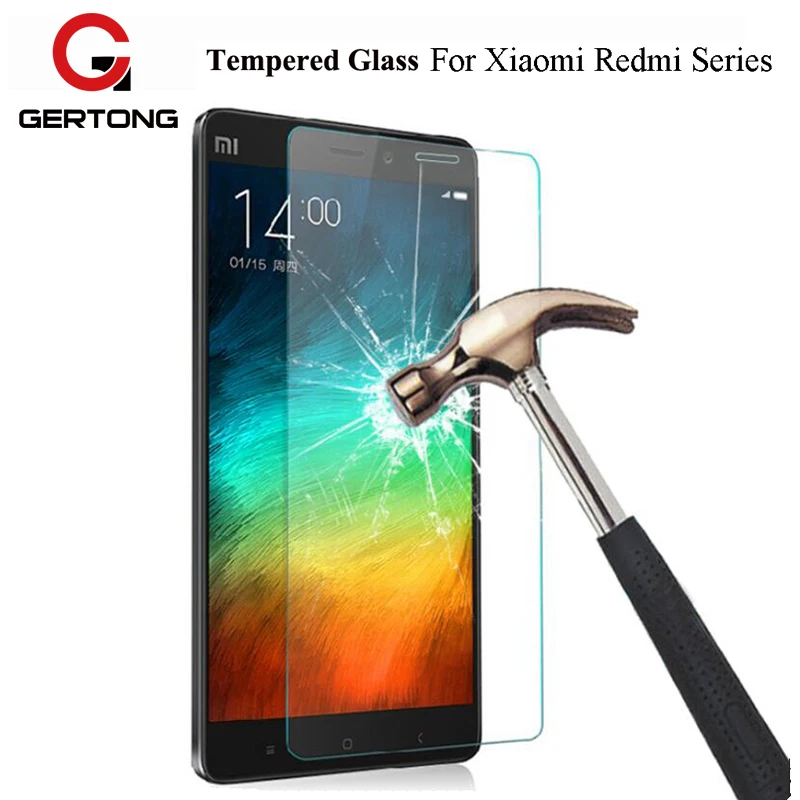 

GerTong Screen Protector Protective Glass For Xiaomi Redmi 3S 3Pro Note 3 Pro 2 Mi5 Mi4 Mi4C Mi4i Tempered Glass For Redmi 4A 5A