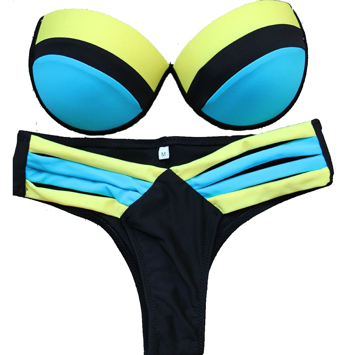 Women S Sexy Push Up Two Piece Separate Bandage Halter Swimsuits Bikinis Sets Biquini Swimsuits
