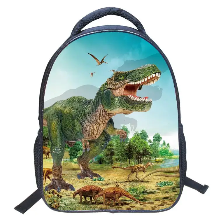 3D животного школьные ранцы для мальчиков школьная сумка с принтом динозавр детей дошкольного возраста Детская сумка через плечо Mochila Infantil
