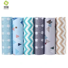 Shuanshuo Рождественская елка четверть пучки ткани для шитья ткани для украшения шляпки сумка колокольчик кукла чулок Quiltin40x50CM 6 шт./партия