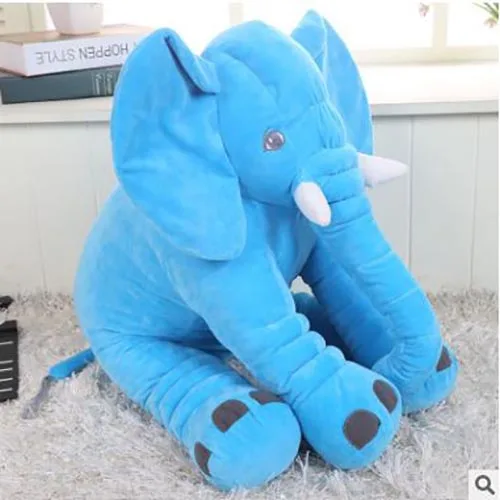 40cm sky bule Детская подушка Summitkids, мягкая подушка для кормления слона, детское постельное белье, украшение, детские плюшевые игрушки, рождественский подарок - Цвет: 40cm sky bule