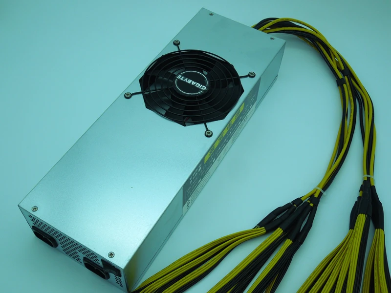 جهاز تعدين PC الخادم امدادات الطاقة 2400 واط BTC مينر ATX 12 فولت 200A 110-240 فولت PSU 6Pin * 18 ل Antminer S7 S9 E9 L3 L3 + D3 E3 X3 مصدر