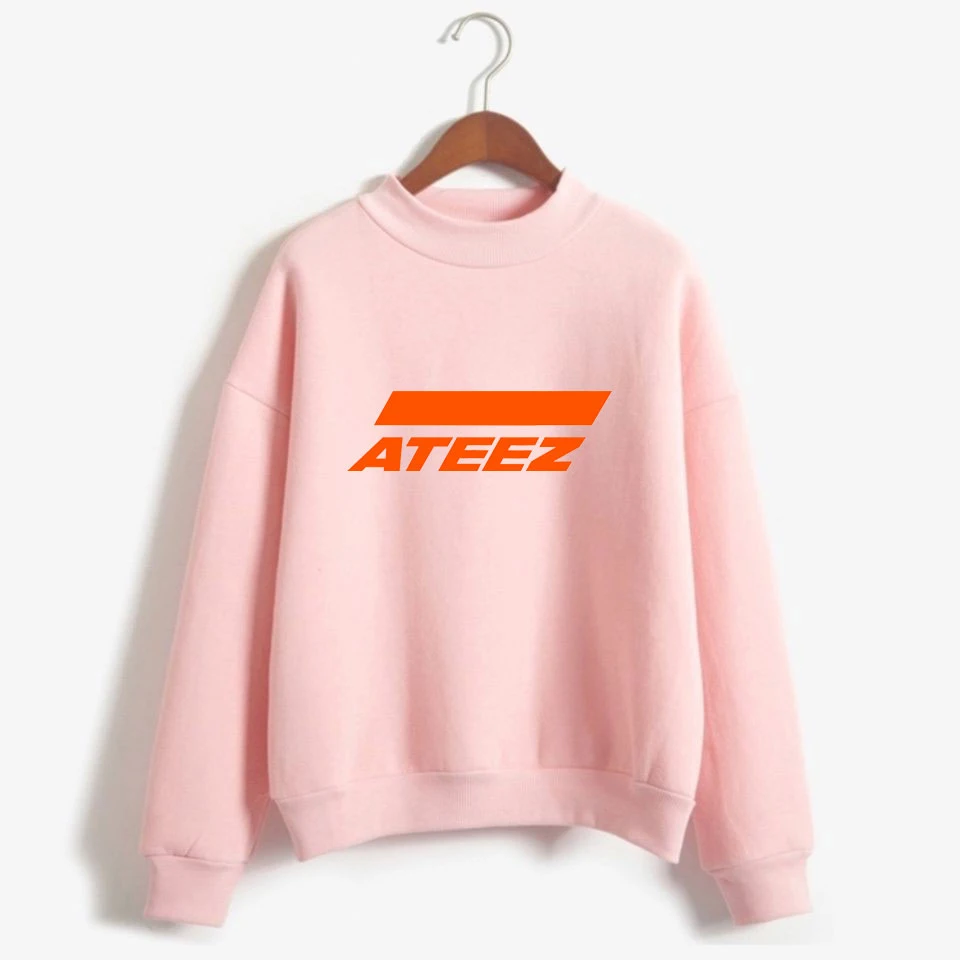

2019 NEW K-pop Sell Well ATEEZ Oversize Warm Turtlenecks Women Kpop A TEEnager Z Sweatshirt Hoodie Winter/Autumn Clothes Hoodies