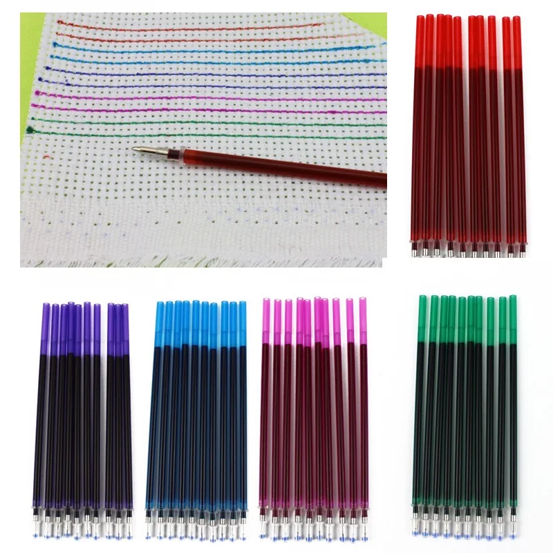 

10pcs Cross Stitch Tool Water Erasable Refill Pens Patchwork Needlework Sewing and cutting mark tool