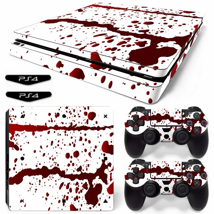 Тонкая наклейка для Ps4 виниловая обложка PS4 Slim Обложка консоли и 2