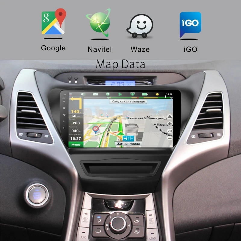 Dinpei Android 9 0 автомобильный Радио Мультимедиа Видео плеер навигация gps для hyundai Elantra