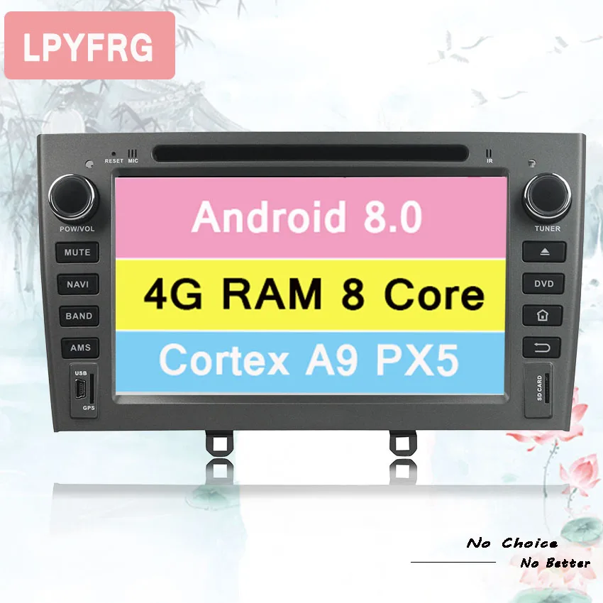 Sale 4GB RAM Octa Core Android 9.0 Multimedia Car DVD Navigation For peugeot 408/308/308SW Autoradio Stereo headunit Bluetooth Radio 0